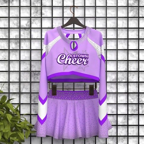 cheap retro royal blue cheer uniforms purple 5