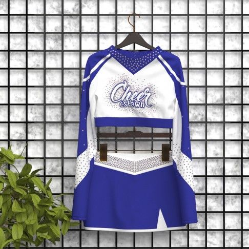 affordable diy cheer uniforms for sale blue 5