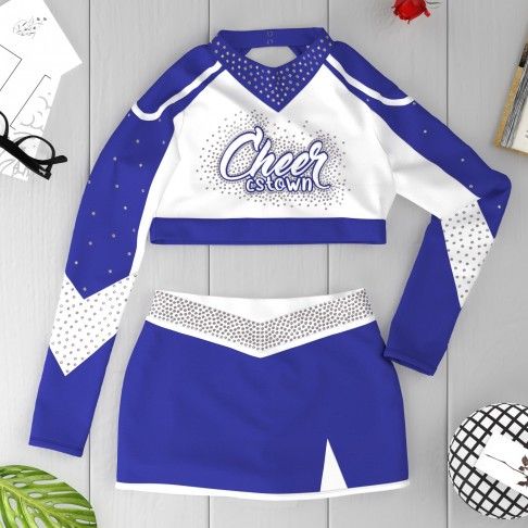 affordable diy cheer uniforms for sale blue 6