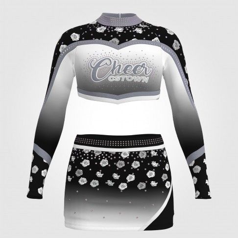 make your own discount cheerleading uniform black 0