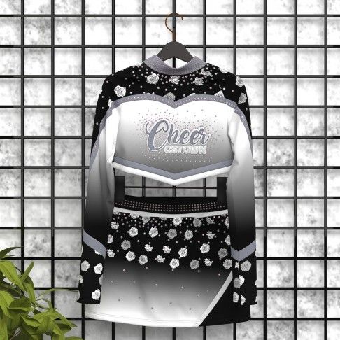 make your own discount cheerleading uniform black 5