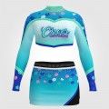 make your own discount cheerleading uniform blue