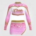 make your own discount cheerleading uniform pink