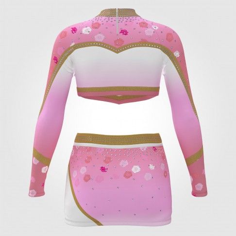 make your own discount cheerleading uniform pink 1