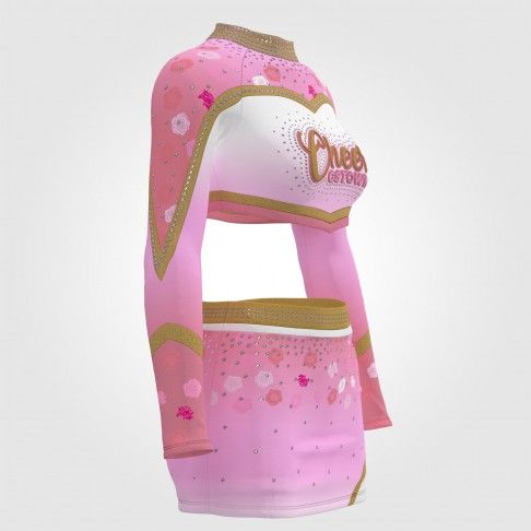 make your own discount cheerleading uniform pink 3