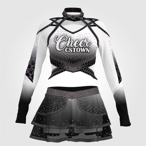 make your own cheap cheer dance costume black 0