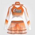 make your own cheap cheer dance costume orange