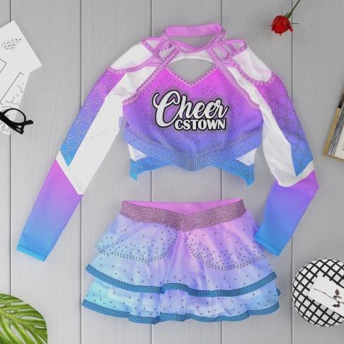 make your own cheap cheer dance costume pink 6