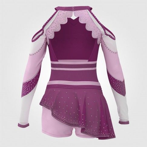 vintage two piece cheerleading uniforms pink 1