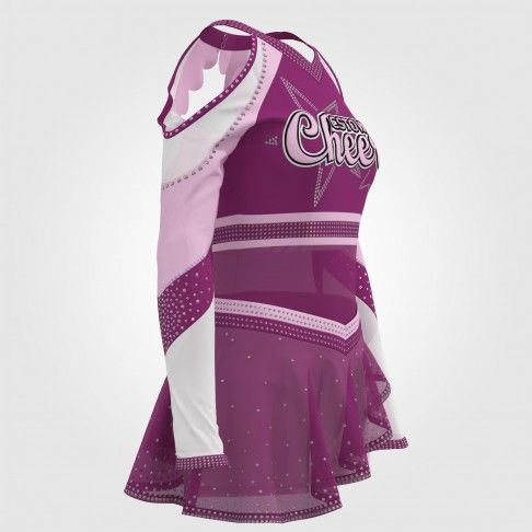 vintage two piece cheerleading uniforms pink 3