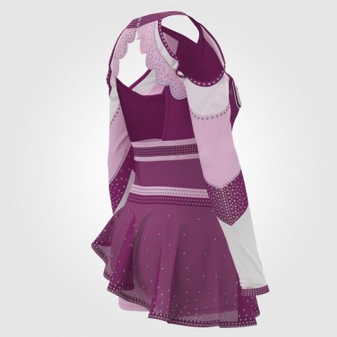 vintage two piece cheerleading uniforms pink 4