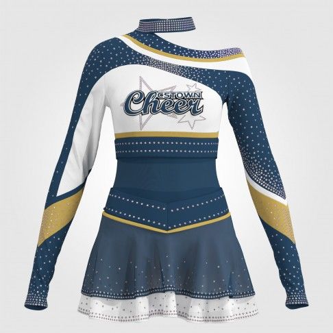 american cheerleading attire blue 0