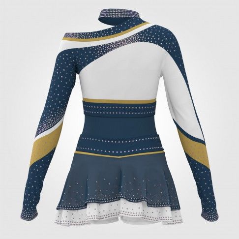 american cheerleading attire blue 1