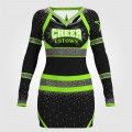 wholesale blank pink and black cheer uniform green