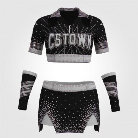 simple hot cheer costume black 0