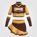 custom purple cheer leading uniform orange