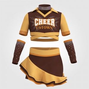 custom purple cheer leading uniform