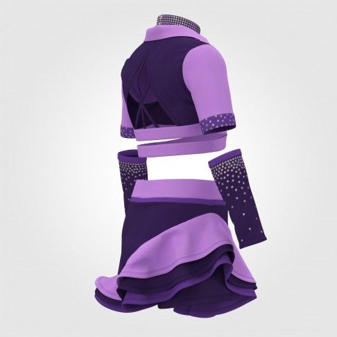 custom purple cheer leading uniform purple 4