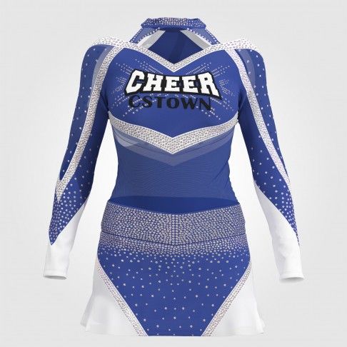 usa cheer outfit for cheerleaders blue 0