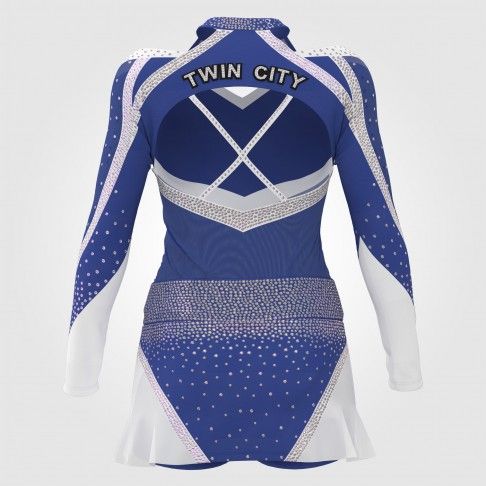 usa cheer outfit for cheerleaders blue 1