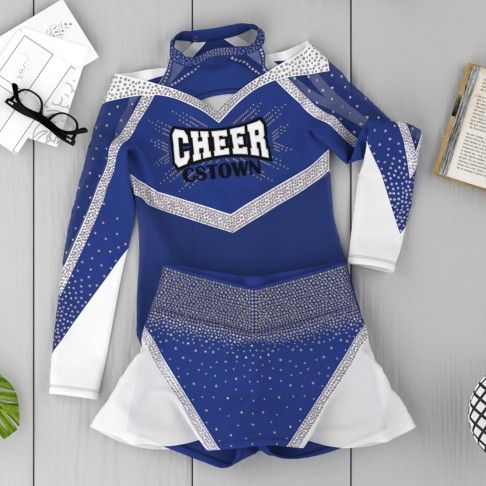 usa cheer outfit for cheerleaders blue 6