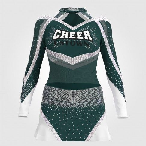 usa cheer outfit for cheerleaders green 0