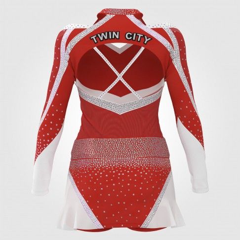 usa cheer outfit for cheerleaders red 1