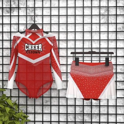 usa cheer outfit for cheerleaders red 5