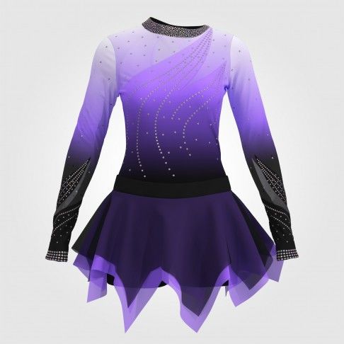 wholesale purple and black cheer uniform purple 0