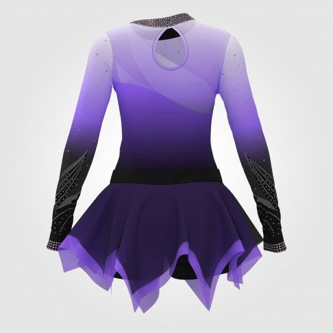 wholesale purple and black cheer uniform purple 1