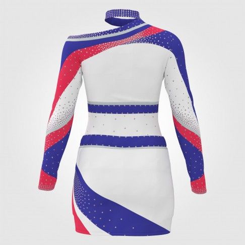 cheap red white and blue cheerleading outfits for 8 year olds blue 1