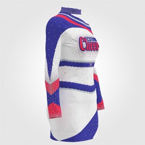 cheap red white and blue cheerleading outfits for 8 year olds blue 3