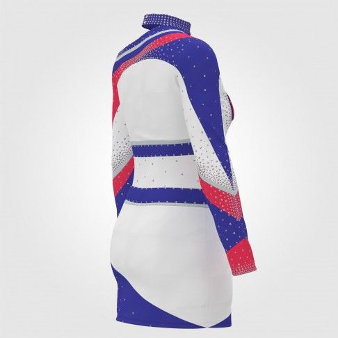 cheap red white and blue cheerleading outfits for 8 year olds blue 4