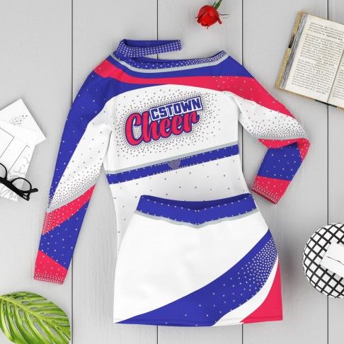 cheap red white and blue cheerleading outfits for 8 year olds blue 6