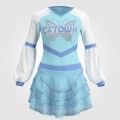 pink infant cheer uniforms blue