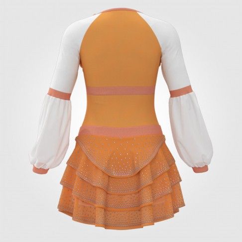 pink infant cheer uniforms orange 1