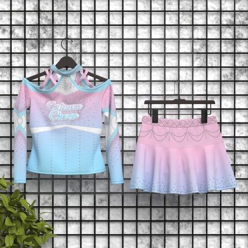 hot teal black and white cheer clothes pink 5