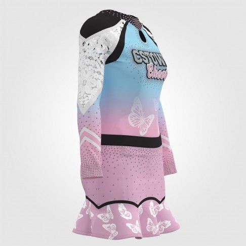 pink and blue all star cheerleading costume pink 3