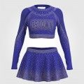 all star black cheap cheerleading uniforms blue