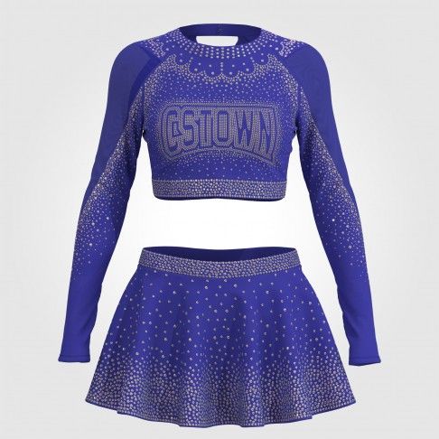 all star black cheap cheerleading uniforms blue 0