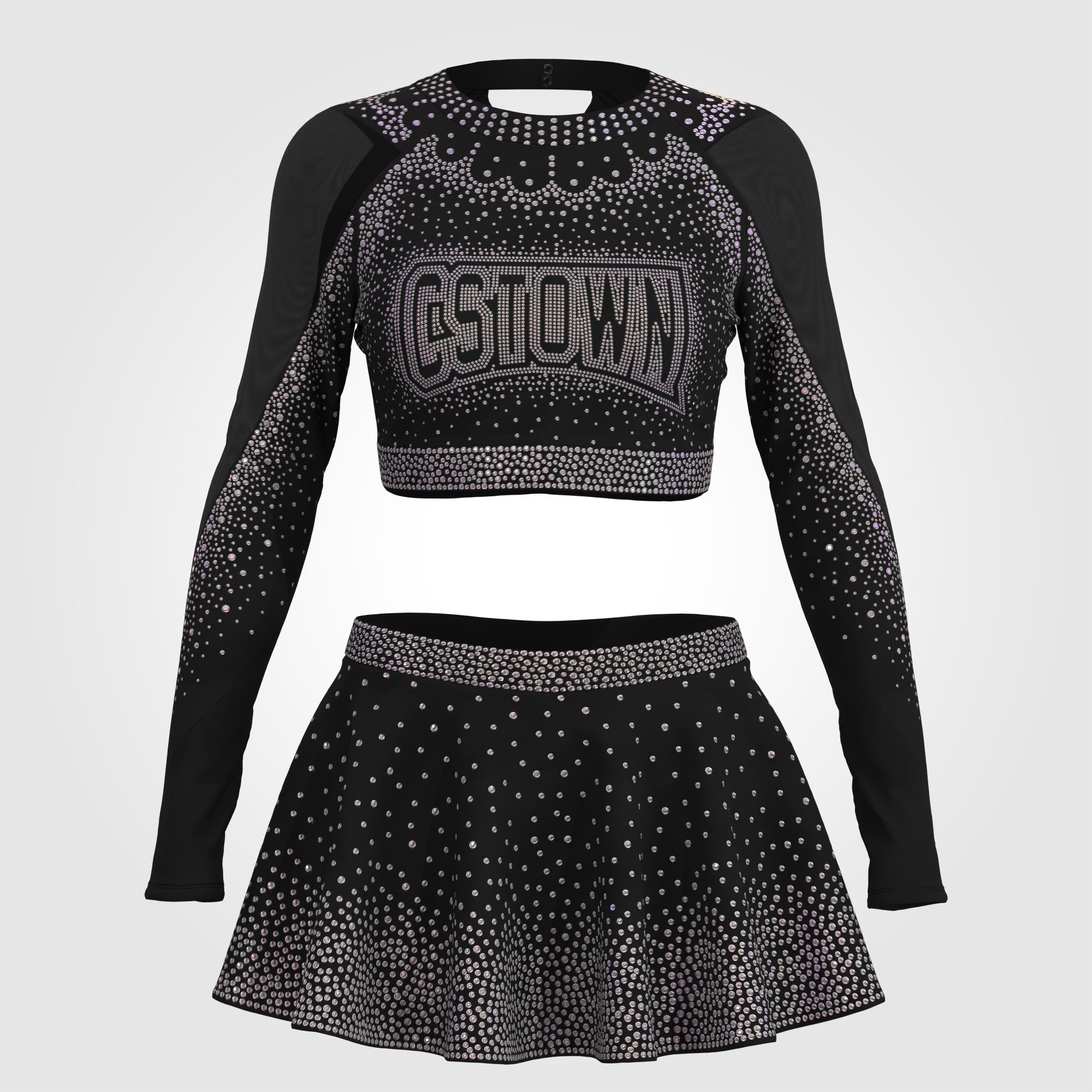 all star black cheap cheerleading uniforms