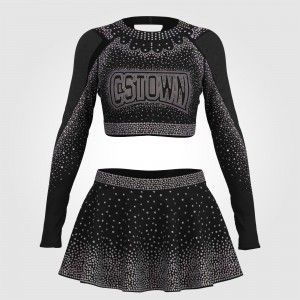 all star black cheap cheerleading uniforms