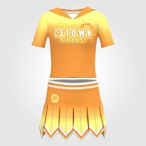 orange sideline cheer uniforms