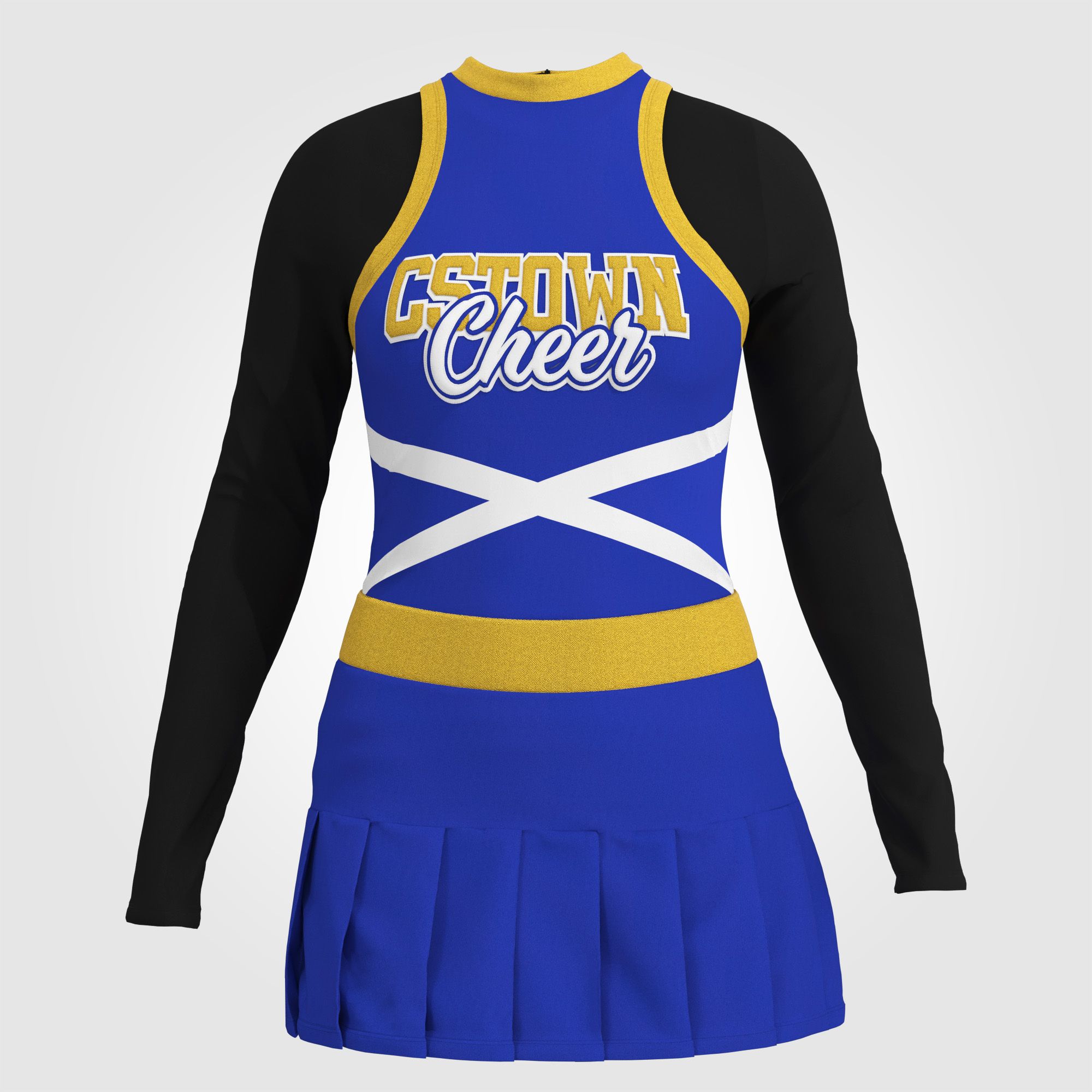 youth blue cheerleading costume 