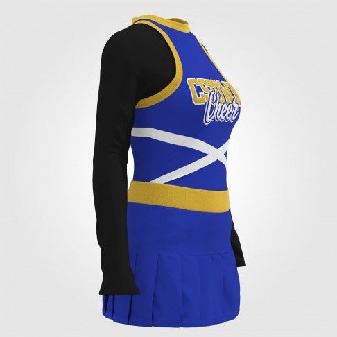 youth blue cheerleading costume  blue 3