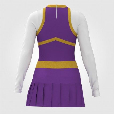 youth blue cheerleading costume  purple 1