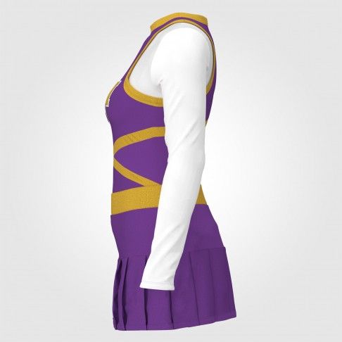 youth blue cheerleading costume  purple 2