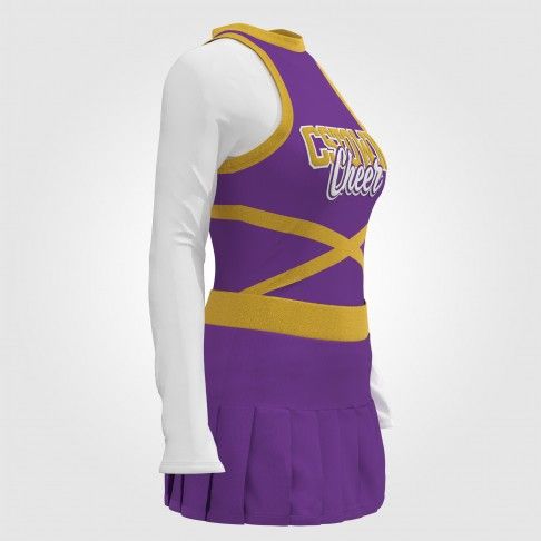 youth blue cheerleading costume  purple 3