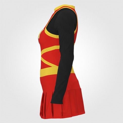 youth blue cheerleading costume  red 2