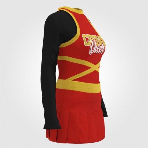 youth blue cheerleading costume  red 3